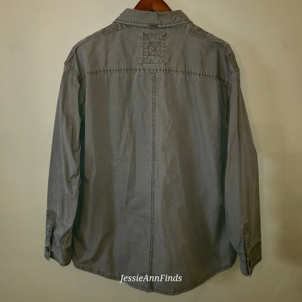 Timberland Green Button Down Shirt Jacket Shacket Men's Size XXL - Picture 8 of 14